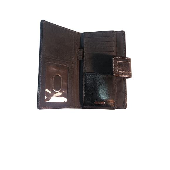 Fossil Black Leather Wallet | Bifold ID Window Card Holder | Minimalist - Picture 3 of 5